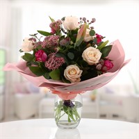 Lovely Avalanche and Lily Hand Tied Floral Bouquet