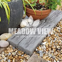 Meadow View Cindered Ash Sleeper Stepping Stone 225 x 225mm (X6171)