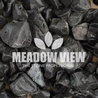 Meadow View Ebony Black Cobbles - 30-60mm (X3114)