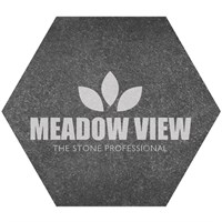 Meadow View Porcelain Hexagonal Graphite Stepping Stone 600mm (X6230)