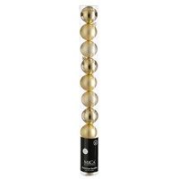 Mica Gold Unbreakable Christmas Baubles (10 Pack of 6cm) (1182031)