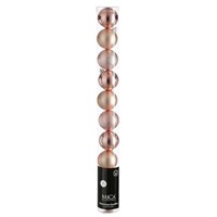 Mica Pink Unbreakable Christmas Baubles (10 Pack of 6cm) (1182036)