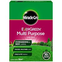 Miracle-Gro Evergreen Multi Purpose Lawn Grass Seed 1.6kg (119615)