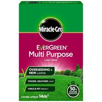 Miracle-Gro Evergreen Multi Purpose Lawn Grass Seed 14m2 (119613)