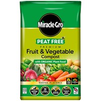 Miracle-Gro Peat Free Fruit & Vegetable Organic Compost 40L (121316)
