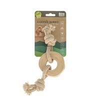 Miro & Makauri Coffee Wood - Pully Ring Toy Pet Toy (Md240S)