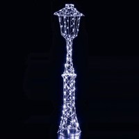 Noma 1.5m White Flexi Dickensian Lamp Post Christmas Light Up Decoration (2525015)