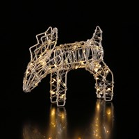 Noma 17cm Spun Acrylic Warm White Grazing Deer Christmas Light Up Decoration (5525009)
