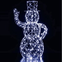 Noma 1m White Flexi Dickensian Snowman Christmas Light Up Decoration (2525014)