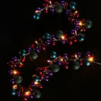 Noma 20 Led 2.2m Multi Bauble Cluster Light Up Christmas Garland (5723004)