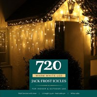 Noma 720 Warm White Multifunction Jack Frost Icicle LED Christmas Lights (6821021)