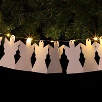 Noma DIY Paper String Christmas Light - White Angel With Warm White LEDs (1023034)