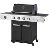 Outback Jupiter 4 Burner Black Gas Hybrid Barbecue (OUT370793)