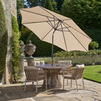 Pacific Lifestyle Champagne 2.5m Riva Round Garden Parasol