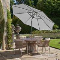 Pacific Lifestyle Luna Grey 3m Riva Round Garden Parasol