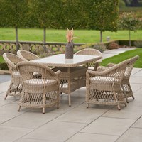 Pacific Lifestyle Pattaya 6 Seat Outdoor Garden Furniture Dining Set