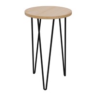 Panacea 16 Inch Mid Century Plant stand with bamboo wood top (82211)