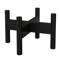 Panacea 18cm Mid Century Adjustable Plant Stand In Black (81001)
