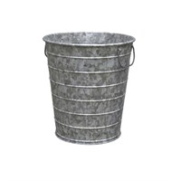 Panacea 8Inches Corrugated Steel Silo Planter Aged Galvanized (83326)