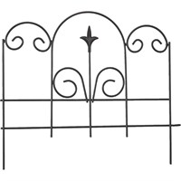 Panacea Black Garden Edge With Finial - 40cm x 45cm (89382)