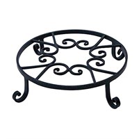 Panacea Black Olde World Forged Pot Trivet - 12 Inches (89164)