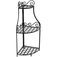 Panacea Forged Corner Plant Stand - Black (89194)