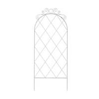 Panacea French Country Scroll Trellis White (83790)