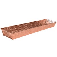 Panacea Large Hammered Copper Finish Succulent Tray (82192)