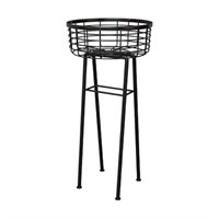 Panacea Modern Farmhouse Wire Basket Plant Stand - 24 Inches (82213)