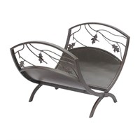 Panacea Oak Leaf Folding Log Storage Bin (15915)