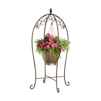 Panacea Scroll & Ivy Basket Hanger Bronze (88128)