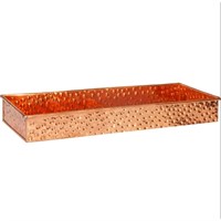 Panacea Small Hammered Copper Finish Succulent Tray (82190)
