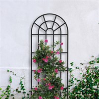 Panacea Window Pane Trellis - Matte Black (83763-5)