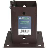 Perry 100mm Bolt Grip Fence Post Support - Brown (47050100Br)