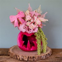 Pink-o-Ween Pumpkin Arrangement 