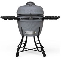 Pitboss Ceramic Charcoal Grill In Grey (10763)