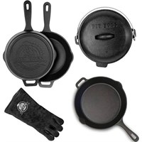 Pit Boss 6 Piece BBQ Cast Iron Starter Kit (40266)