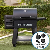 Pit Boss Competition Series 1250 Wood Pellet Grill Barbecue (60818) + FREE 6 PIECE CAST IRON COOKING SET
