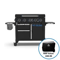 Pitboss Ultimate Plancha 5 Burner Gas Grill (10816) + FREE ULTIMATE PLANCHA KIT AND COVER