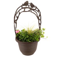 Planted Bird Outdoor Bedding Container - Summer