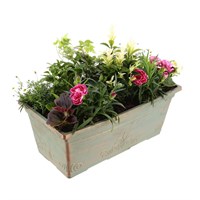 Planted Laurel Window Box 15 Inches Outdoor Bedding Container Summer