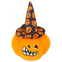 PMS 15cm Plush Halloween Pumpkin With Pumkpin Witches Hat (447080)