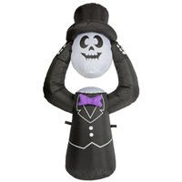 PMS 4ft Inflatable Undertaker Ghost Halloween Decoration (977237)