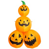 PMS 6ft Inflatable Pumpkin Patch Halloween Decoration (977234)