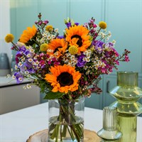 Pop Of Joy Hand Tied Floral Bouquet - Classic