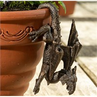 Potty Feet Decorative Pot Buddies - Antique Bronze Dragon (PB0031)