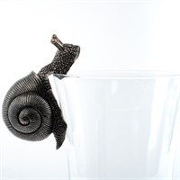 Potty Feet Decorative Pot Buddies - Antique Bronze Snail (PB0008)