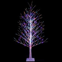 Premier 1.5m (5ft) Birch Pre Lit Twig Branch Christmas Tree with 560 LEDs (LV232495RBW)