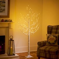Premier 1.8m Birch Christmas Tree with 90 Warm White LEDs (LV261129WW)