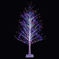 Premier 1.8m Birch Christmas Twig Tree with 300 Multi Colour LEDs (LV232496M)